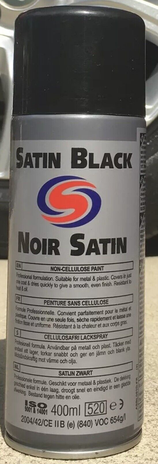 2 x Autosmart Satin Black (Black spray paint for car metals plastics) TRADE