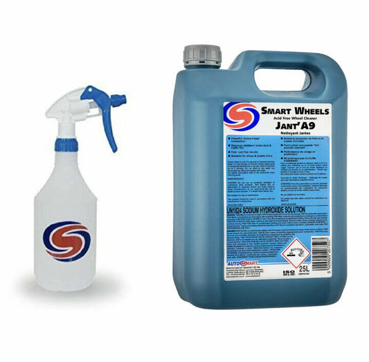 2 x AUTOSMART PROFESSIONAL SMART WHEELS 5 L,Acid Free Wheel Cleaner, Free Bottle