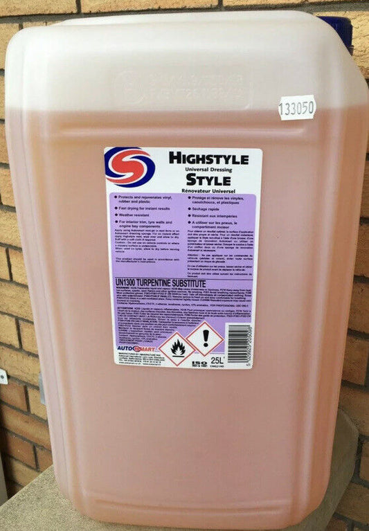 Autosmart Highstyle 25 Litre 25 L Tyre Shine Silicone Dressing