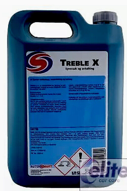 3 x Autosmart Treble X Acid Cleaner Descaler 5 litre - Strong Effective Cleaner