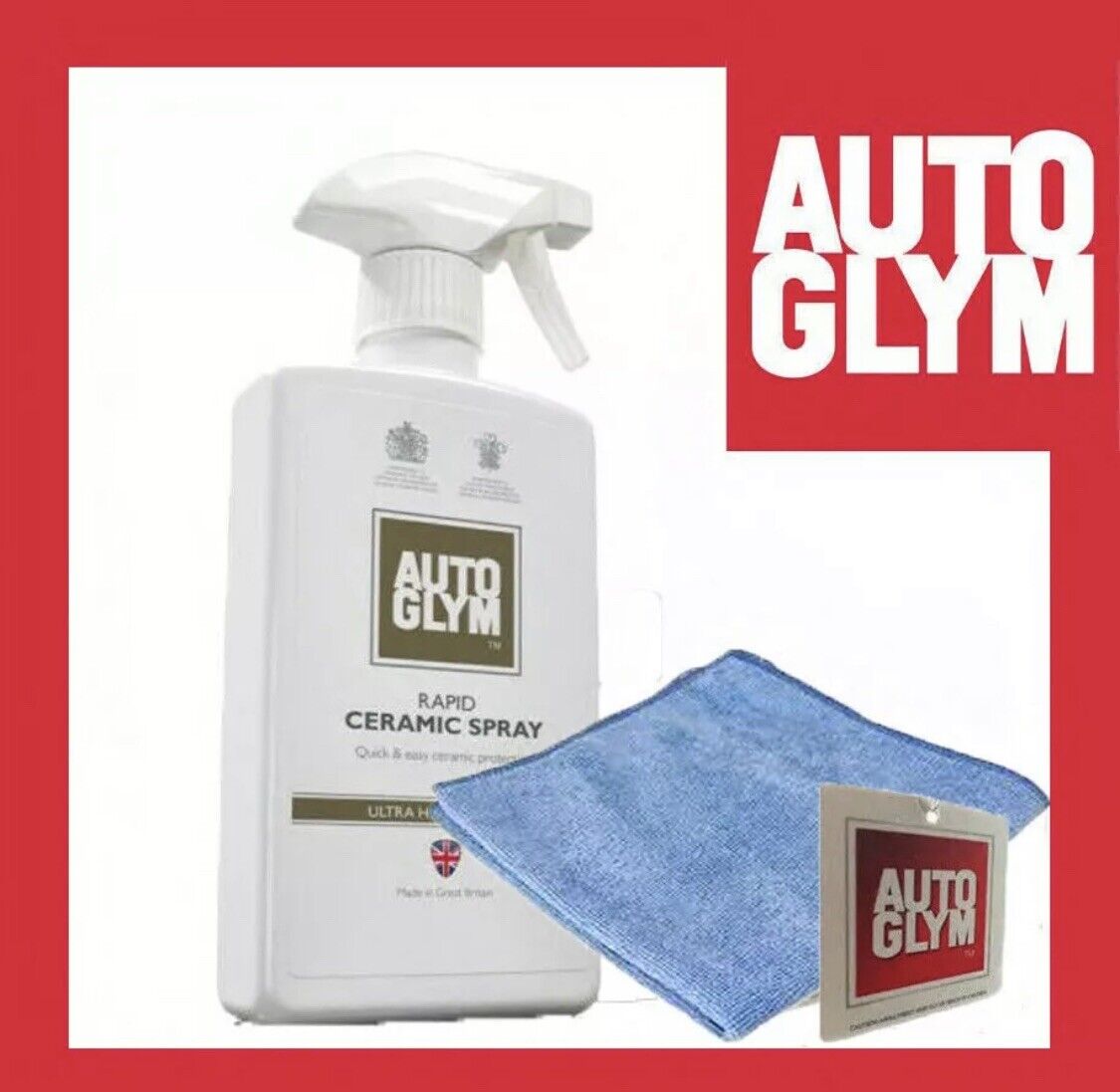 Autoglym Rapid Ceramic Spray 500ml + FREE Microfibre Cloth SAMEDAY DISPATCH