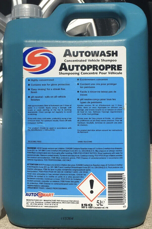 2 x AutoSmart Auto Wash Car Shampoo Wash And Wax Non Acid 5 L FREE DELIVERY