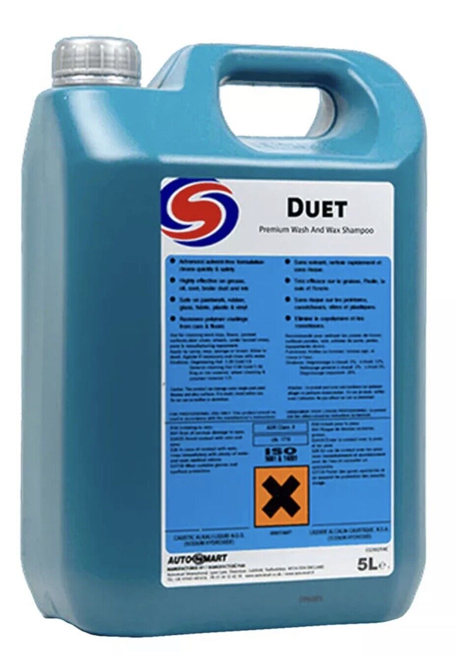 2 x AutoSmart Car Cleaning Duet Shampoo Wash & Wax Safe Cleaner 5L