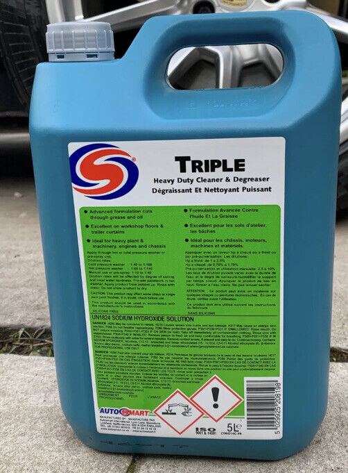 Autosmart Triple 5 Litre 5L (Heavy Duty cleaner and Degreaser - machinery etc)