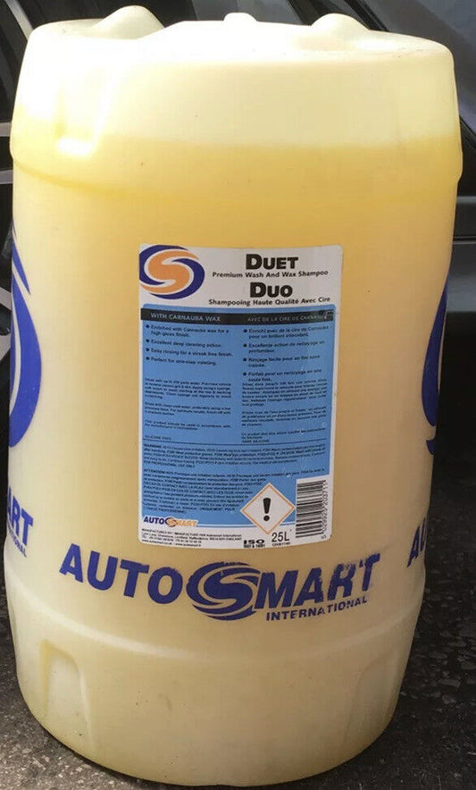 Autosmart Duet 25L 25 Litre (Premium Wash Wax Car Shampoo - glossy finish TRADE)