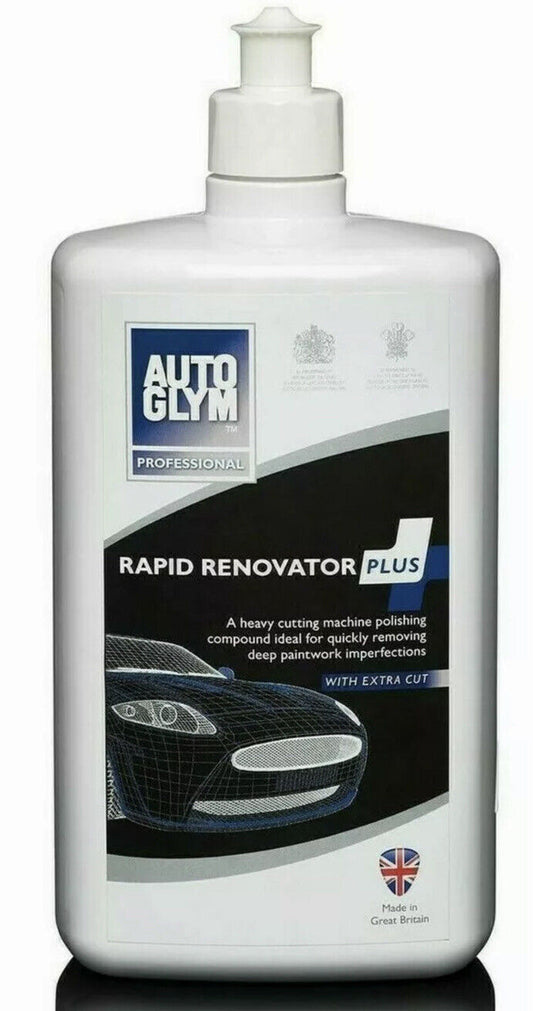 GENUINE BRAND NEW AUTOGLYM RAPID RENOVATOR PLUS WITH EXTRA CUT 1 L