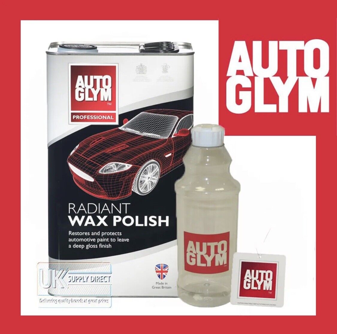 Autoglym 5ltr Super Resin Polish ( Radiant wax) & Plastic Bottle