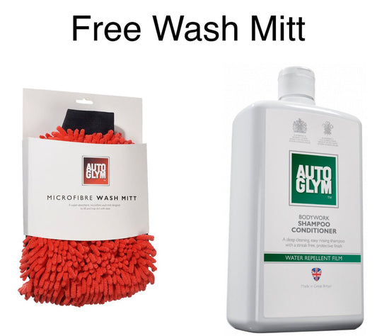 Autoglym Bodywork Shampoo & Conditioner 1L Complete with Free Wash Mitt