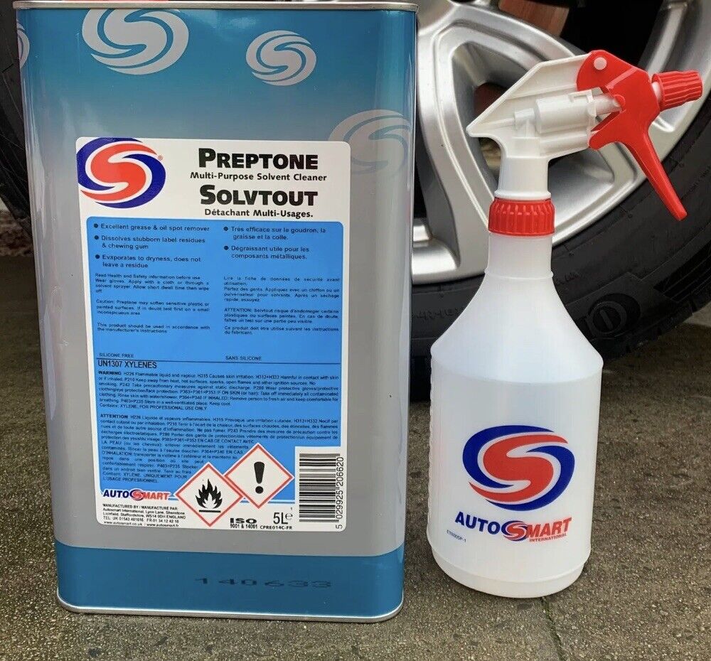 Autosmart Preptone 5 Litre 5L +AS BOTTLE (Tardis+) Tar Glue Adhesive Gum Remover