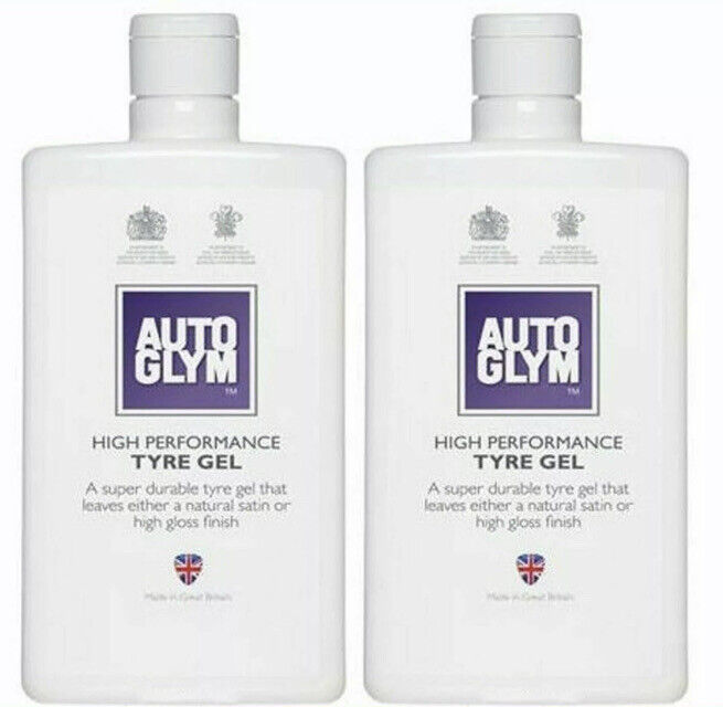 2 x AUTOGLYM HIGH PERFORMANCE TYRE GEL Shine  500ML Free P & P