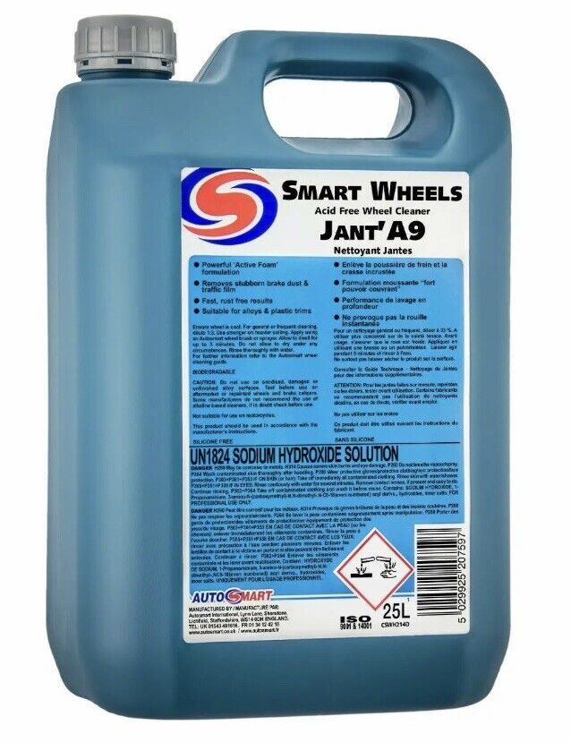 2 x AUTOSMART PROFESSIONAL SMART WHEELS 5 L, Acid Free Wheel Cleaner, BARGAIN