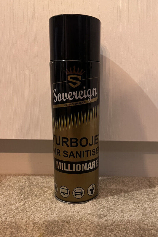 SOVEREIGN MILLIONAIRE TURBOJET AIR SANITISER CAR HOME OFFICE FRESHENER SPRAY P&P