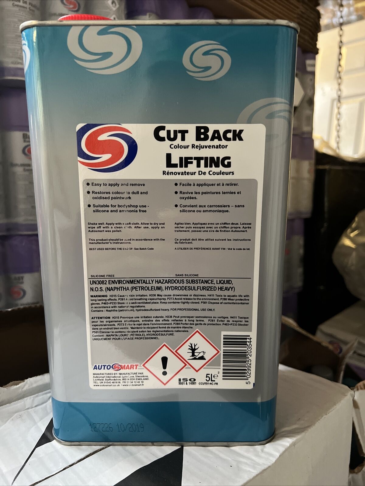 AUTOSMART CUT BACK COLOUR REJUVENATOR 5L LIFTING