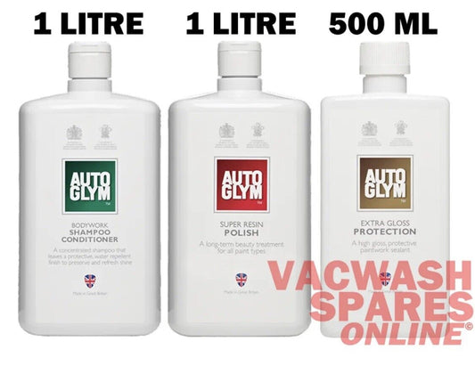 AUTOGLYM SHAMPOO- SUPER RESIN POLISH-EXTRA GLOSS PROTECTION- WASH POLISH PROTECT