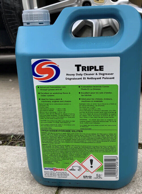 6 x Autosmart Triple 5 Litre 5L Heavy Duty cleaner and Degreaser - machinery etc