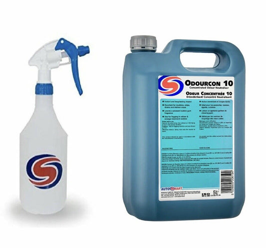 AUTOSMART ODOURCON 10 Concentrated Odour Neutraliser Air Fresher FREE BOTTLE