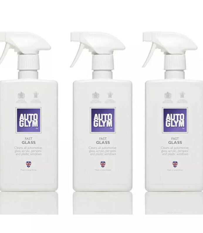 3 x Autoglym Fast Glass Smear Free Rapid Window Cleaner Car Windscreen FREE POST