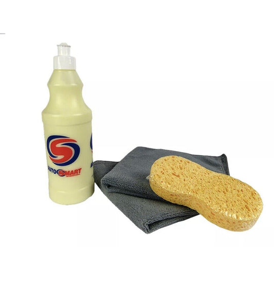 Autosmart Car Detailing Kit Mirror Image 500ml With Sponge & Microfibre Cloth