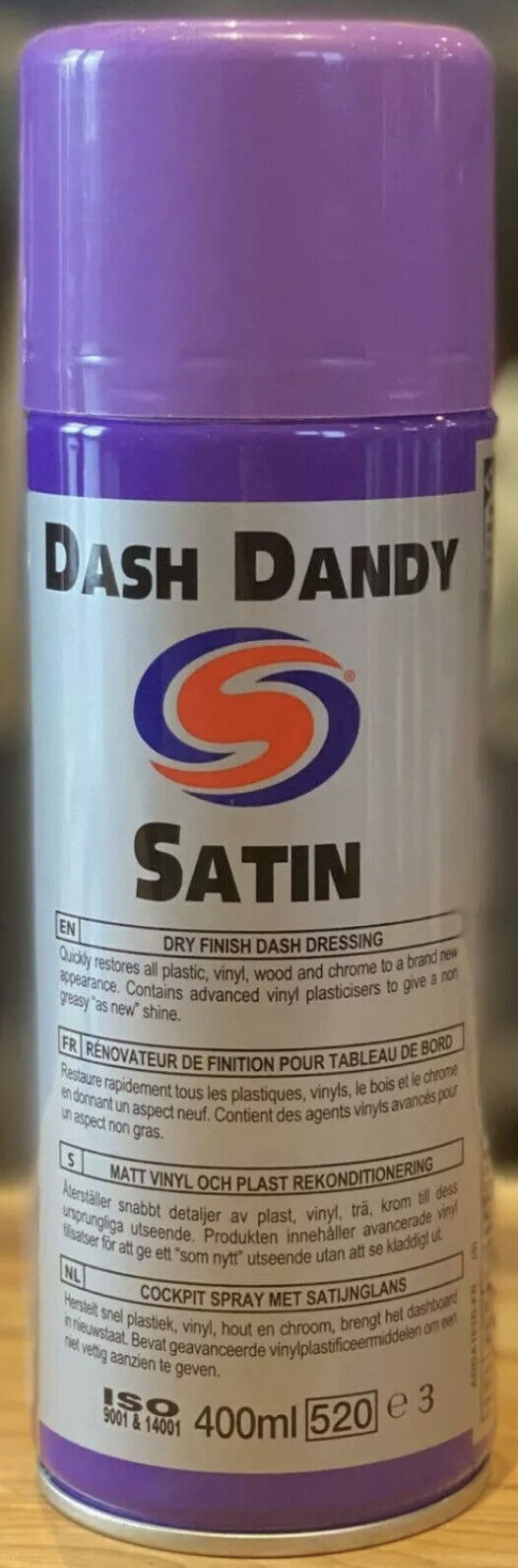 12 x AutoSmart Dash Dandy Satin 400ml Dashboard Dressing Dry Finish FREE POST!