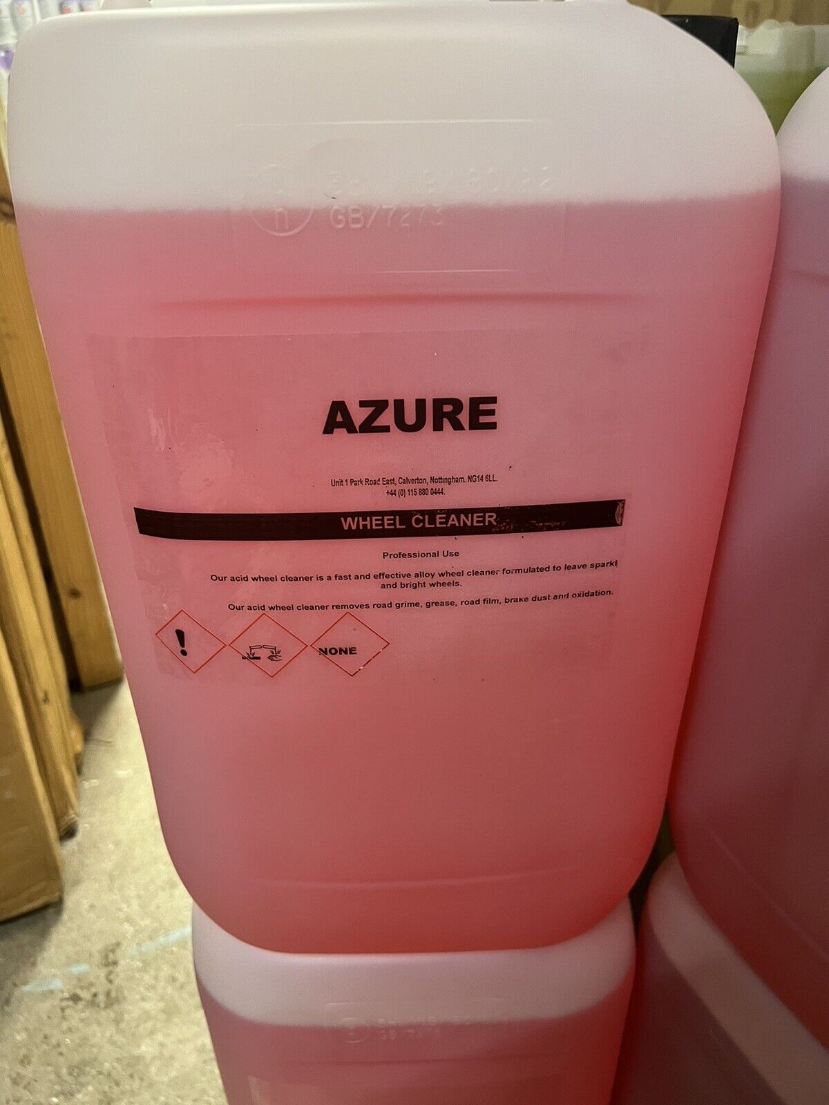 Azure Acid Wheel Cleaner 25L (Car Cleaning - Industrial Professional Strength)