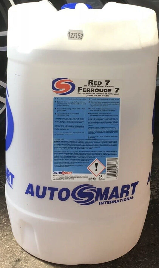 Autosmart Red 7 25 Litre 25L (wheel cleaner fallout dust grime rust CAR TRADE)