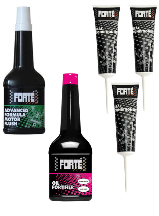 FORTE BUNDLE (3 x SEAL CONDITIONER, OIL FORTIFIER + MOTOR FLUSH) FREE DELIVERY