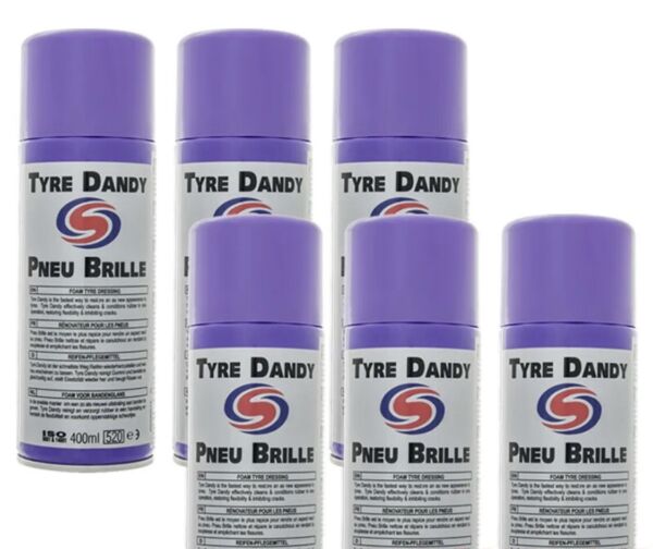 3 x AUTOSMART TYRE DANDY 400ML - FOAMING TYRE DRESSING - TYRE FOAM - TRADE