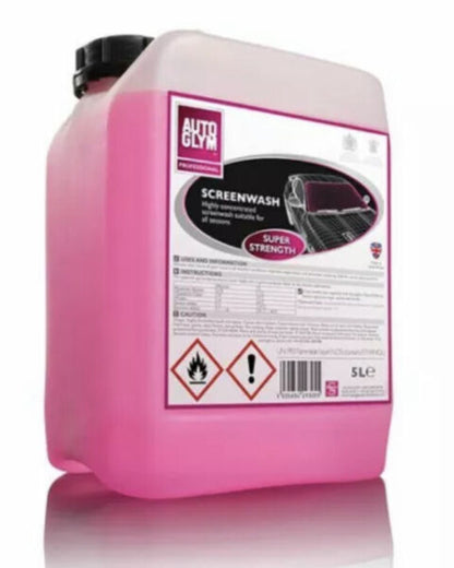 6 x Genuine Autoglym Professional Car Super Concentrate Screenwash Foaming 5 L