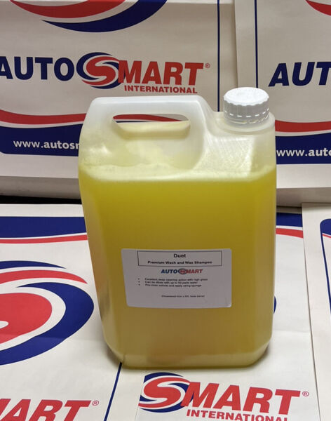 AutoSmart Car Cleaning Duet Shampoo Wash & Wax Safe Cleaner 5L & CHAMOIS