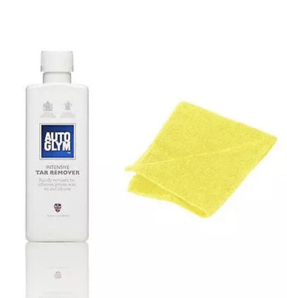 Autoglym Intensive Tar Remover 325ml - Tar Removing Liquid Plus Microfiber Cloth