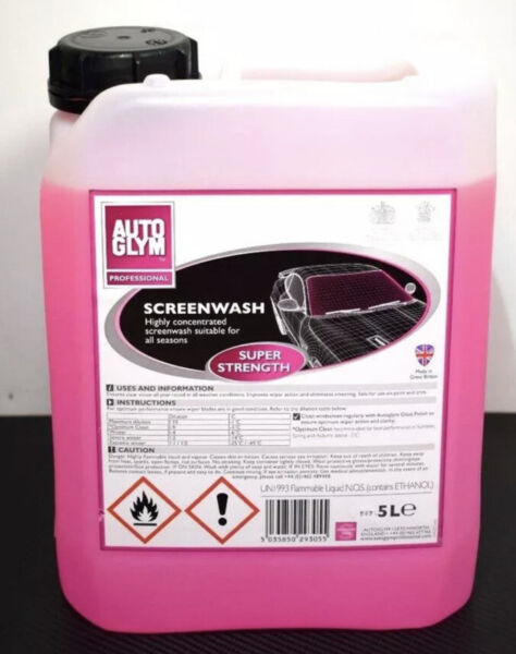 Genuine Autoglym Professional Car Super Concentrate Screenwash Foaming 5 Litres