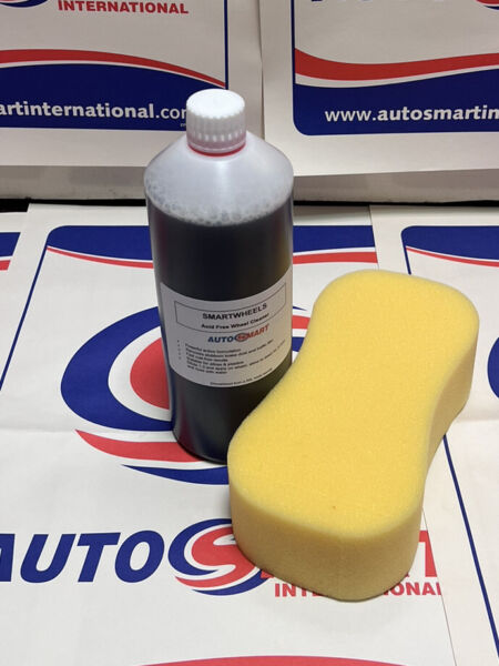 AUTOSMART PROFESSIONAL SMART WHEELS 1 Liter Acid Free Cleaner, FREE SPRAY SPONGE