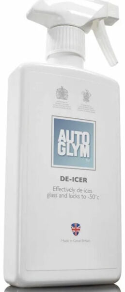 2 x Autoglym De-Icer Frost Snow Windows Windscreen De Icer Glass Cleaner 500ml