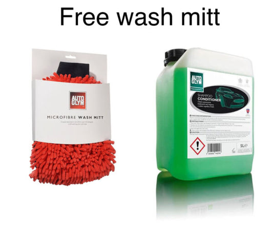 Autoglym Trade Bodywork Shampoo & Conditioner ?+ Wash Mitt 5 Litre Free Postage