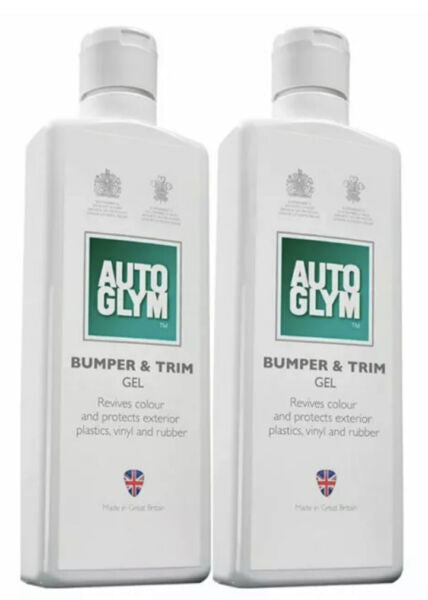 2 X AUTOGLYM BUMPER AND TRIM GEL BUMPER CARE 325ML Free P & P