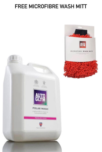 2 x Autoglym Polar Snow Foam 2.5 L New Car Wash Shampoo FREE WASH MITT