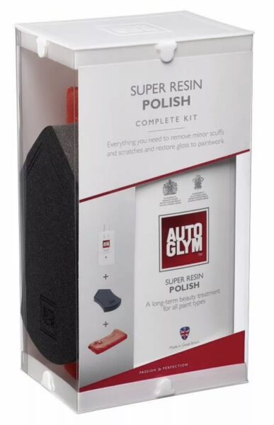 Autoglym Super Resin Polish Complete Kit, Remove Minor Scratches, Restore Gloss