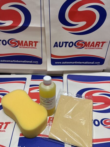 AutoSmart Car Cleaning Duet Shampoo Wash & Wax Safe 500 ML Chamois & Sponge