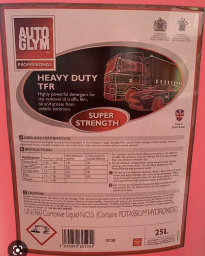 AUTOGLYM HEAVY DUTY TFR SUPER STRENGTH 25 LITRE FREE DELIVERY