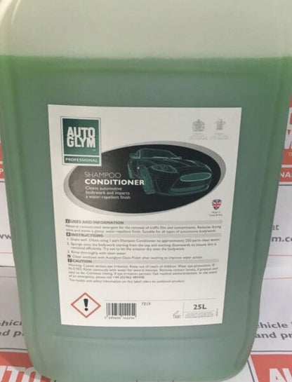 NEW Autoglym Professional SHAMPOO CONDITIONER 25L 25 Litre FREE AIR FRESHENER