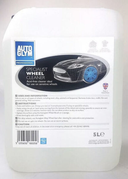 6 x AUTOGLYM ACID FREE SPECIALIST WHEEL CLEANER 5 LITRE