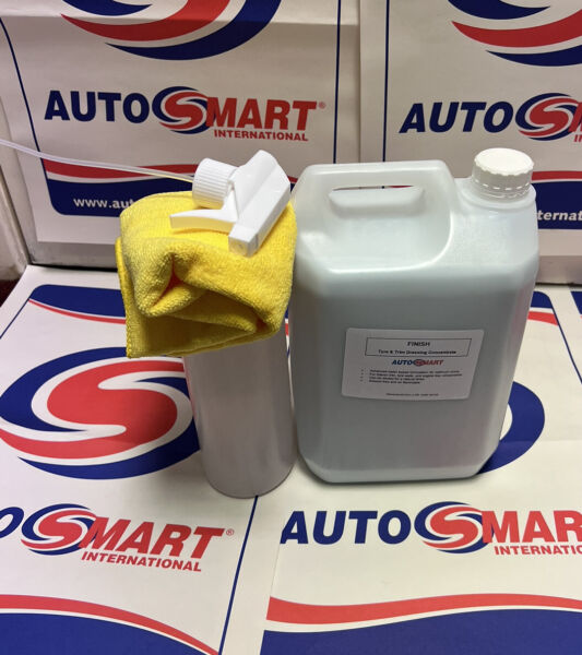 Autosmart Finish Interior Trim Tyre Dressing Shine 5L Free Spray Bottle & Cloth