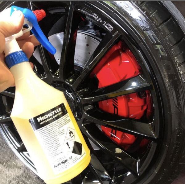 AUTOSMART HIGH STYLE TYRE SHINE SILICONE UNIVERSAL DRESSING - 600ml SPRAY BOTTLE