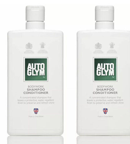 2 x Autoglym BSC500US Bodywork Shampoo Conditioner 500ml Water Repellent Film