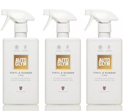 3 x Autoglym Vinyl & Rubber Care, 500 ml