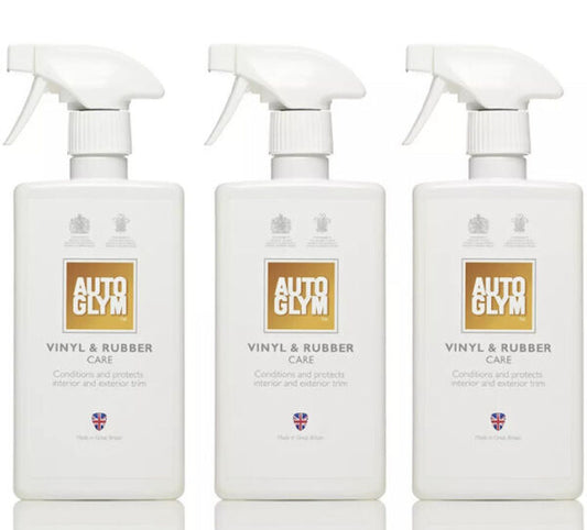 3 x Autoglym Vinyl & Rubber Care, 500 ml