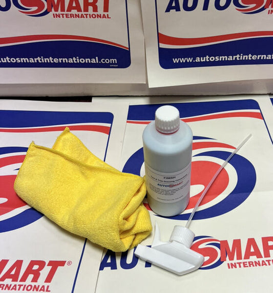 Autosmart Finish Interior Trim Tyre & Engine  Shine 500 ml & SPRAYHEAD & CLOTH