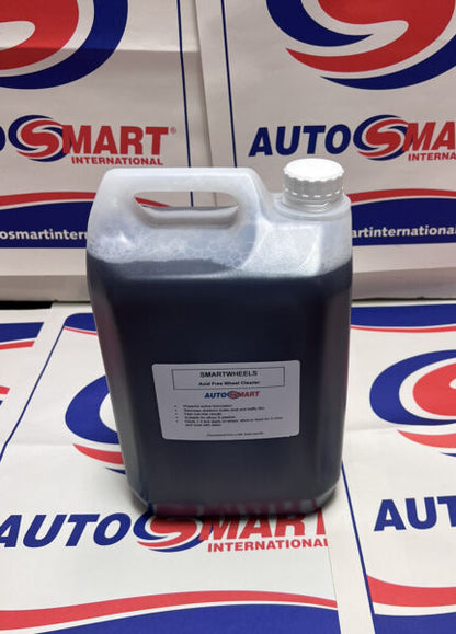 AUTOSMART PRO SMART WHEELS 5L Acid Free Cleaner, FREE SPONGE & SPRAY BOTTLE