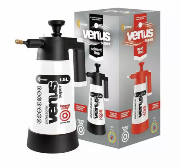 2 x Kwazar Venus Pro 1.5L Solvent Pressure Sprayer, HD, Brake And Clutch Cleaner